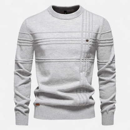 Ancienne Monde | Classic Men's Striped Sweater in Soft Cotton