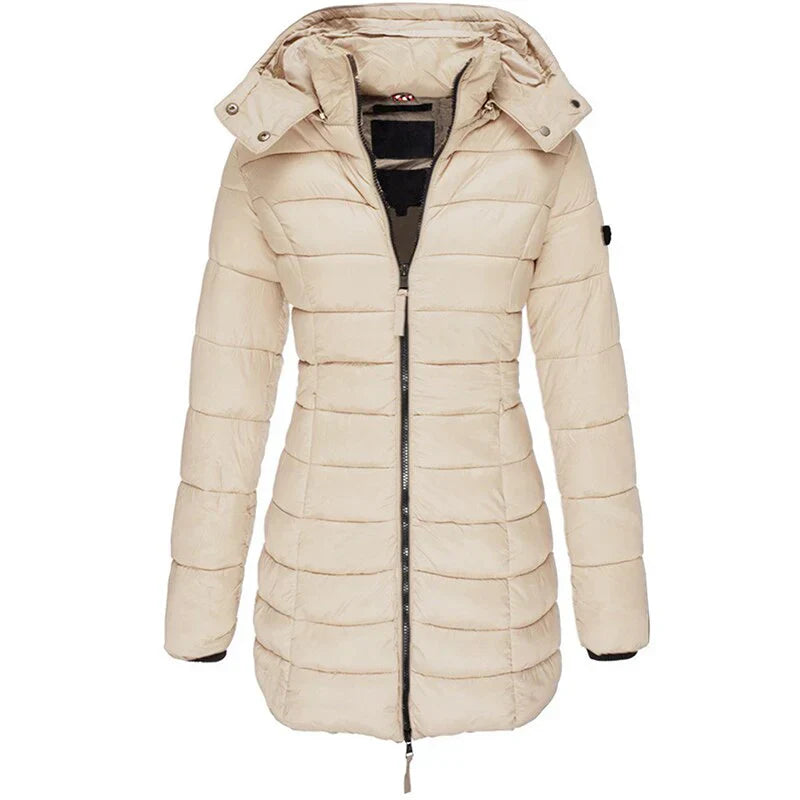 Women’s Long Down Jacket | Hooded Cut