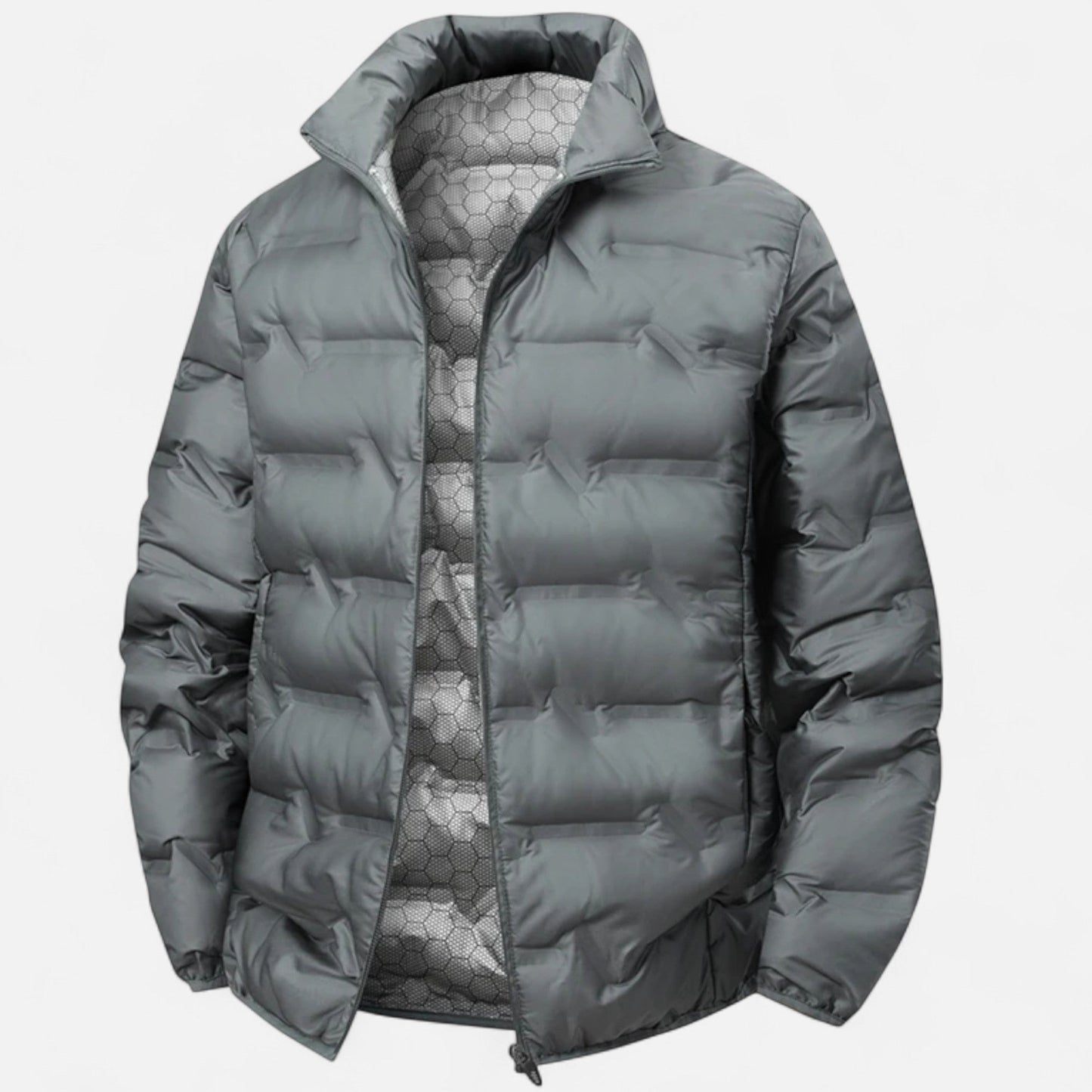 Ancient World | Men's Winter Puffer Jacket with Stand-up Collar