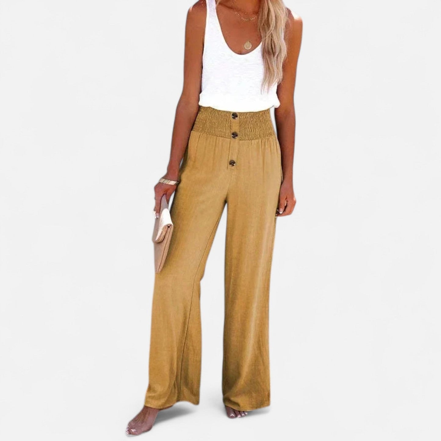 Ancient World | Women's Linen Pants – Summer Lightness, Timeless Structure