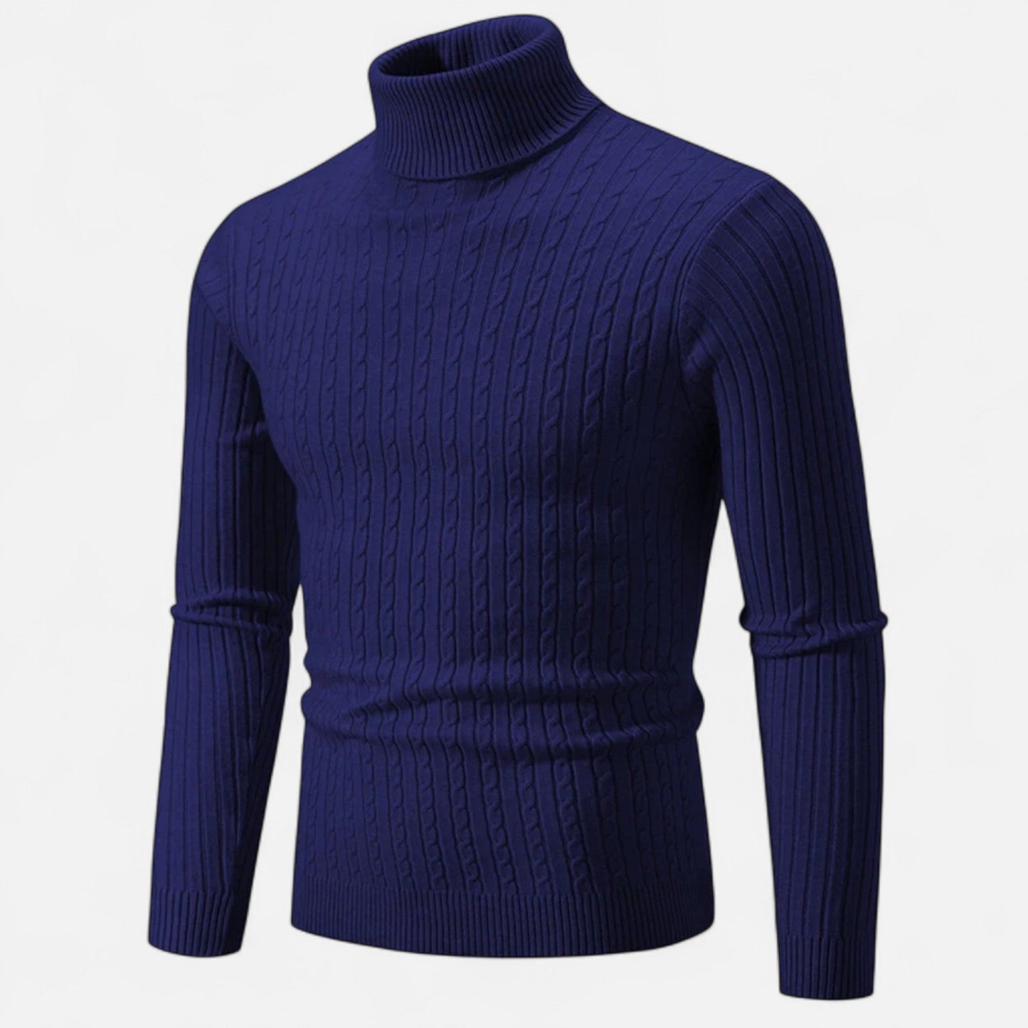 Ancient World | Men's Solid Knit Turtleneck Sweater