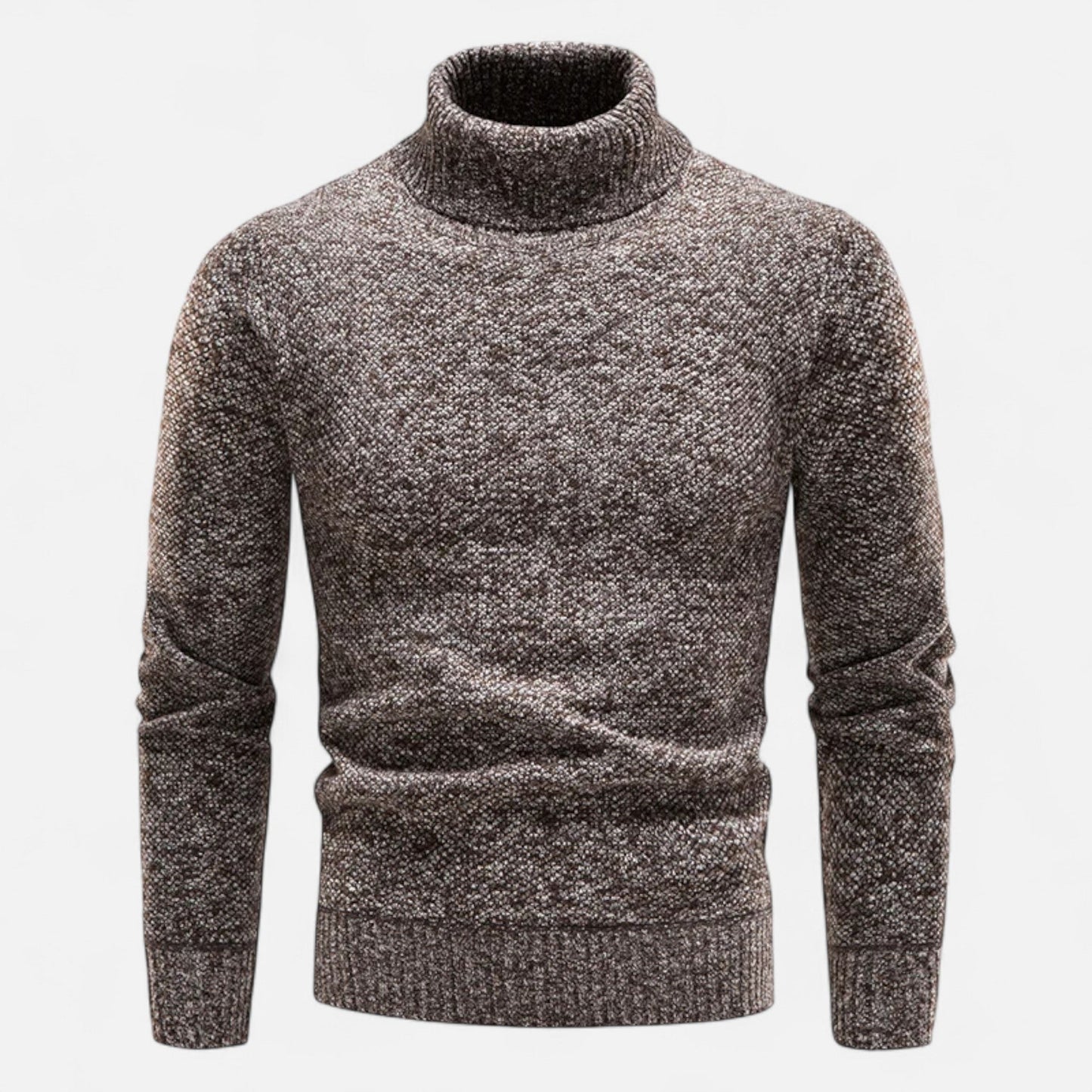 Ancient World | Men's Polar Fleece Turtleneck Slim Fit Sweater