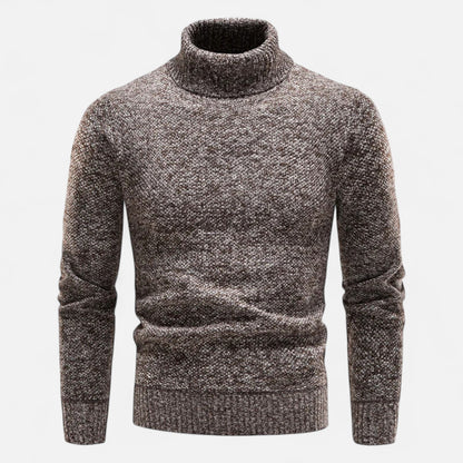 Ancient World | Men's Polar Fleece Turtleneck Slim Fit Sweater