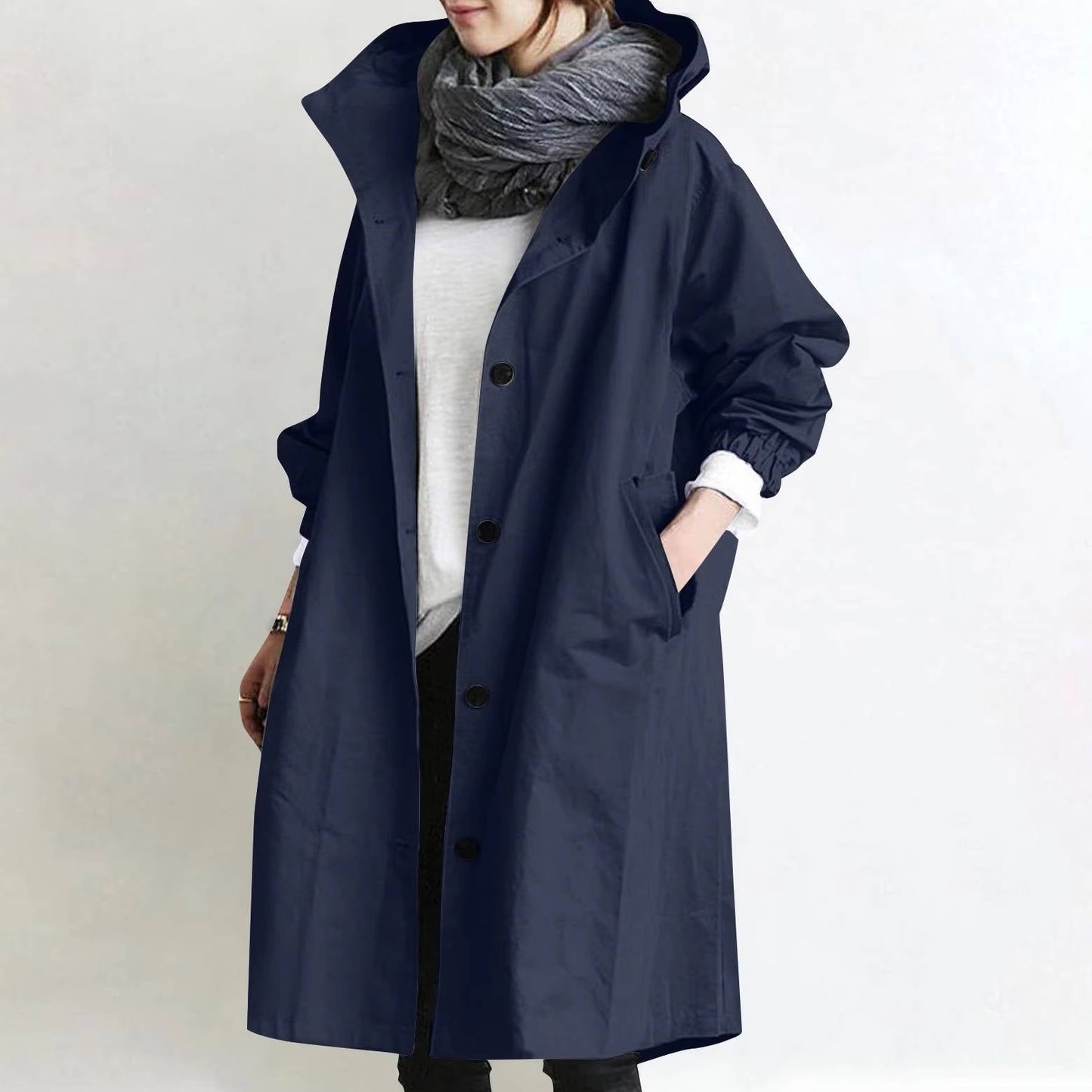 TrendAura Oversized Women's Waterproof Trench Coat - Ultra Dry Comfort With Modern Flattering Fit