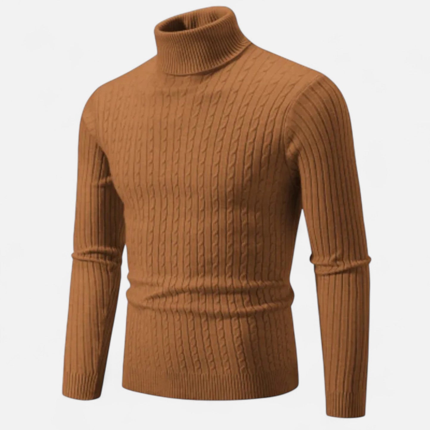Ancient World | Men's Solid Knit Turtleneck Sweater
