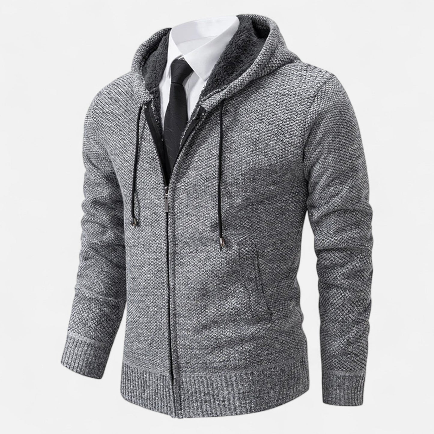 Ancient World | Men's Fleece Jacket with Zip and Stand-up Collar