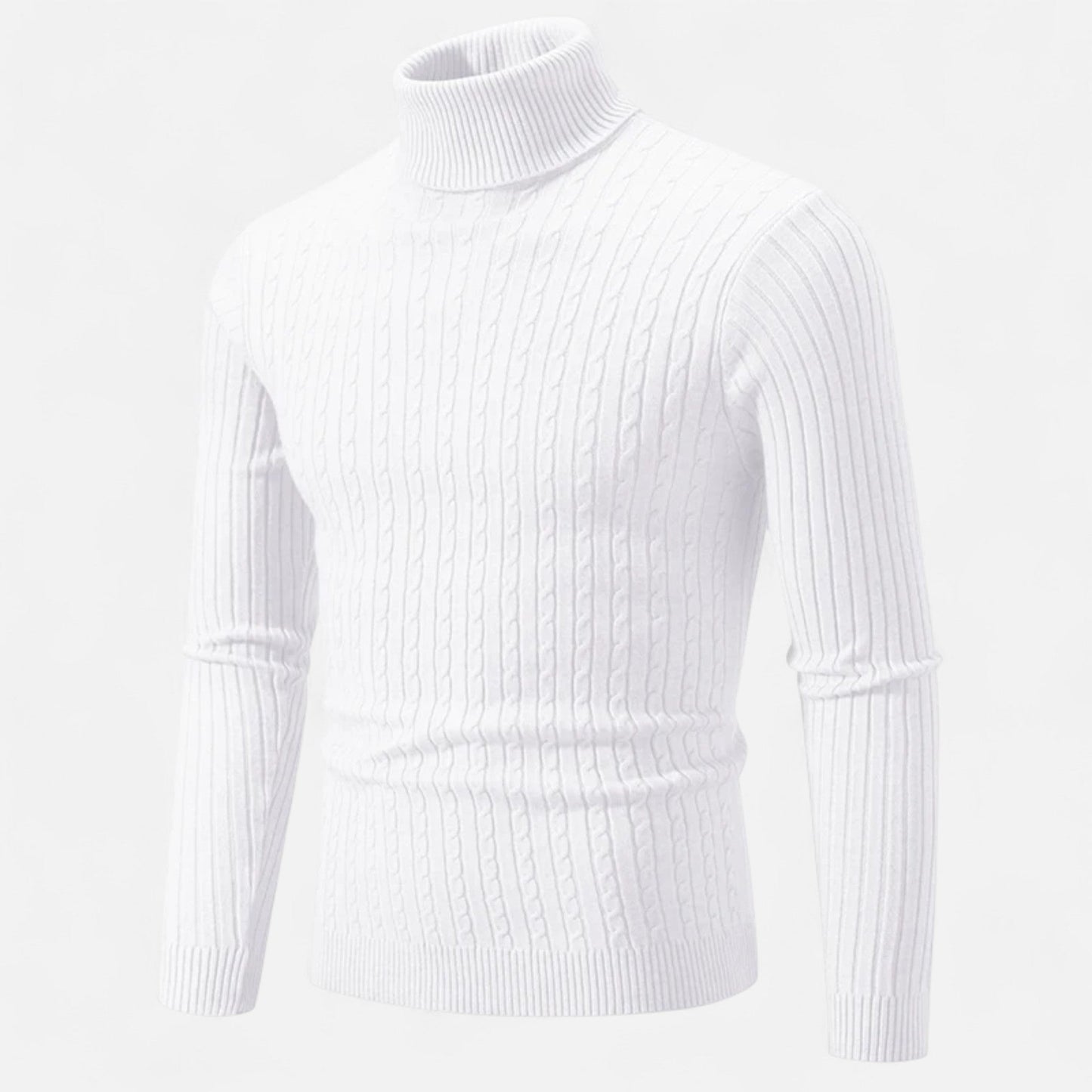 Ancient World | Men's Solid Knit Turtleneck Sweater