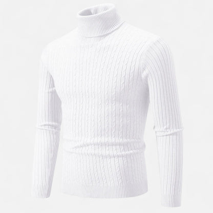 Ancient World | Men's Solid Knit Turtleneck Sweater