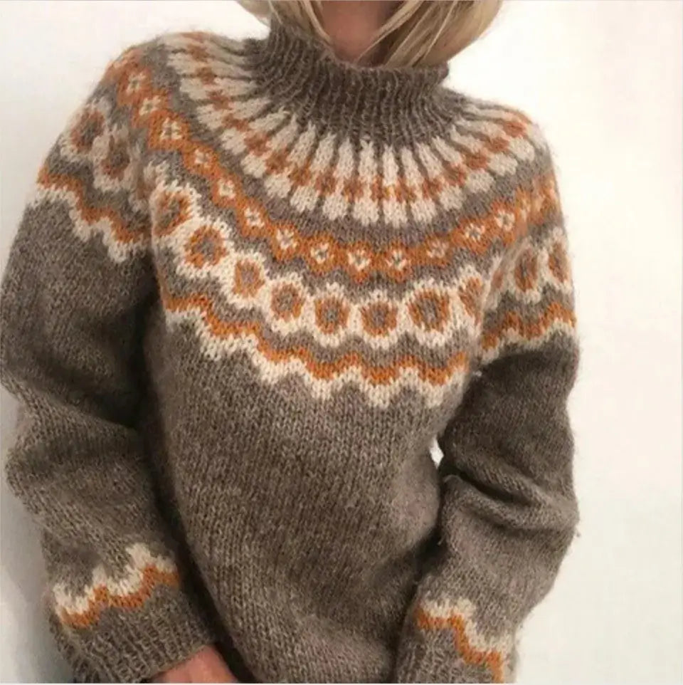 Women's Nordic Sweater | Geometric