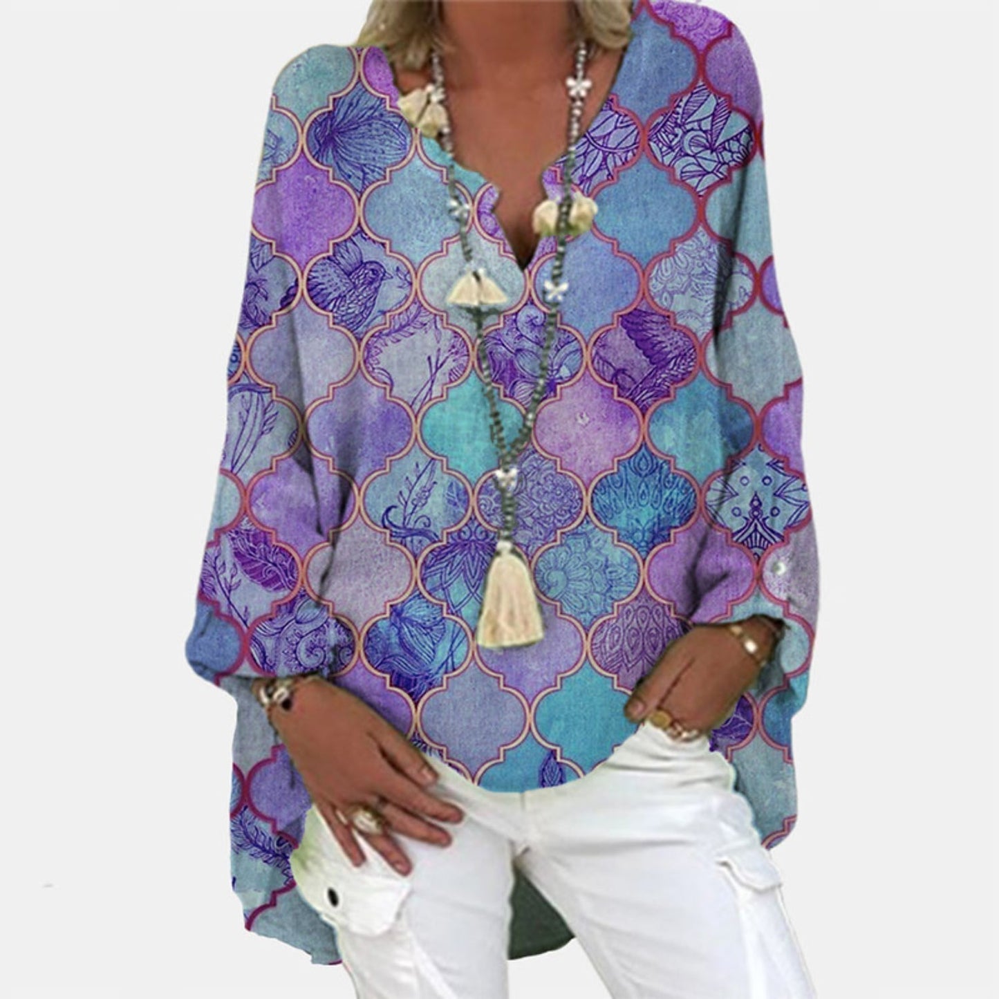 Natalia Linen Blouse For Women Breathable Lightweight Comfort Elegant Cut Timeless Style