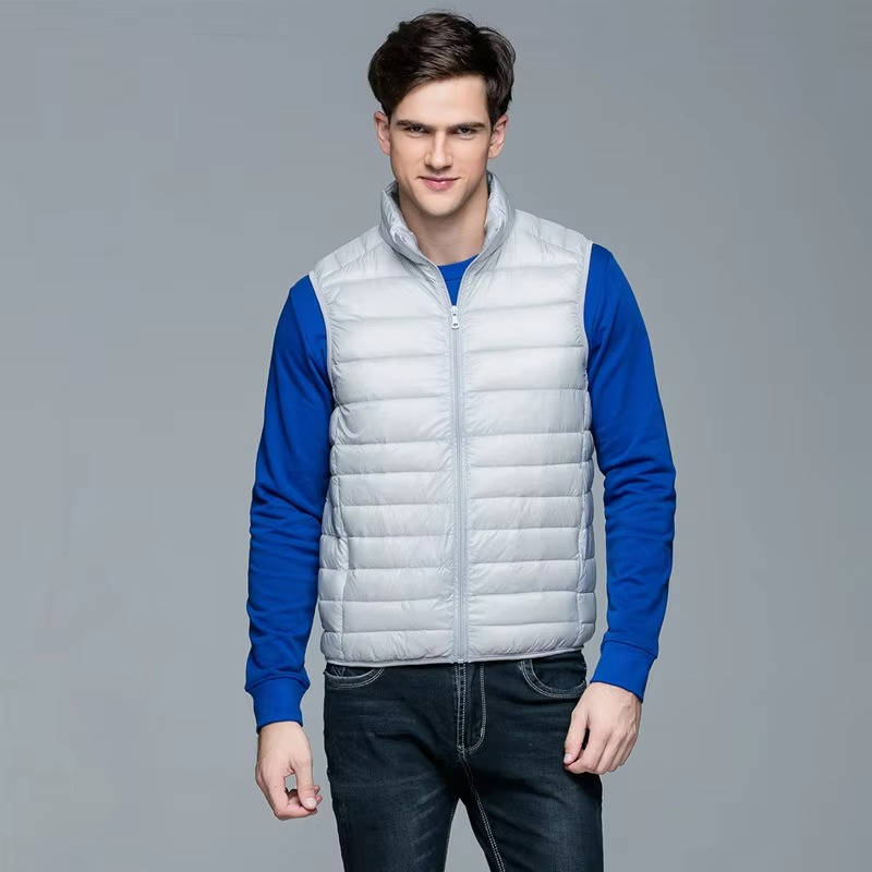 TrendAura Men's Lightweight Packable Down Vest for Travel and Everyday Winter Outerwear