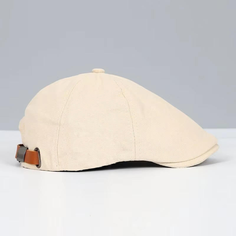 Mens Flat Cap TrendAura Black for Casual Street Style All Day Comfort and Everyday Wear