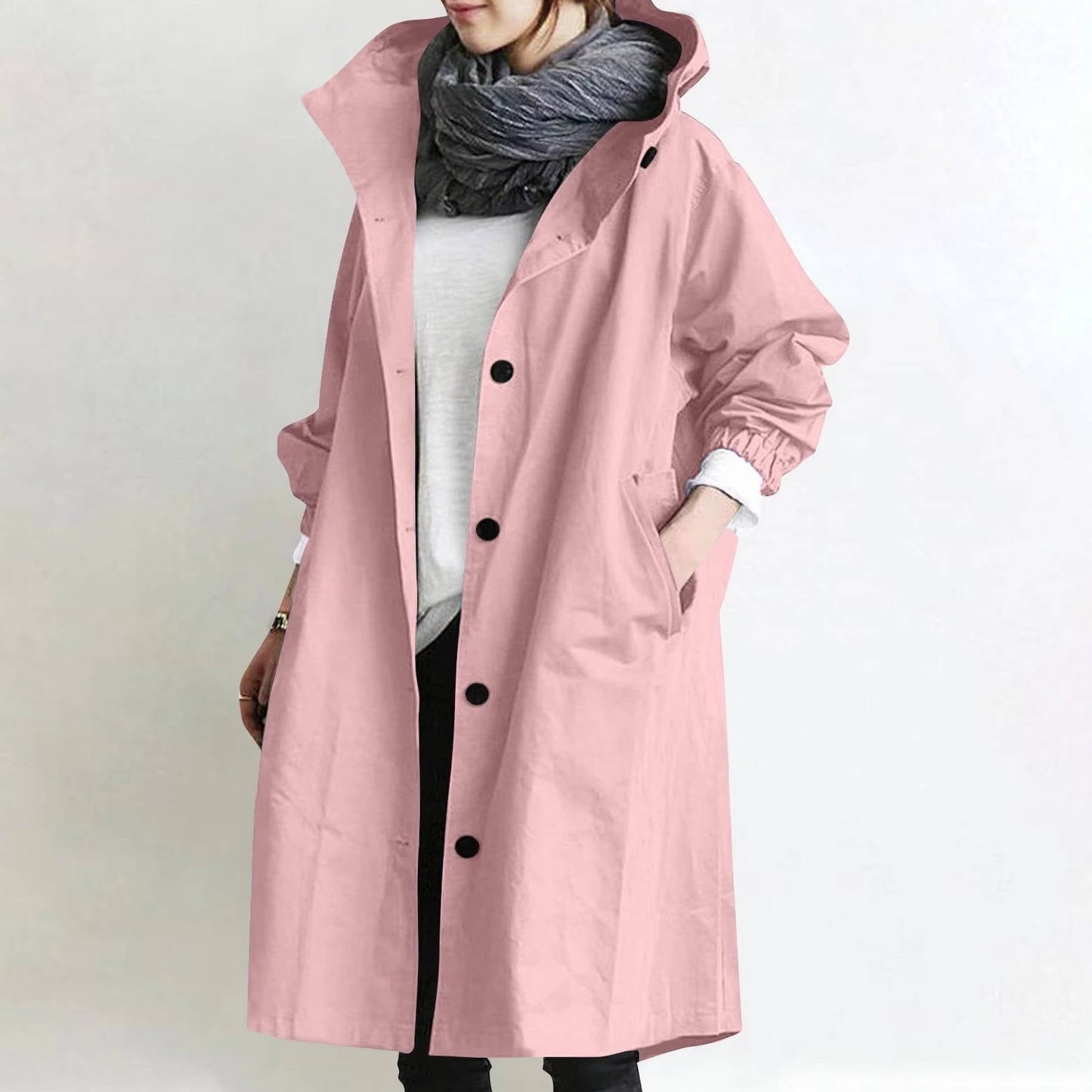TrendAura Oversized Women's Waterproof Trench Coat - Ultra Dry Comfort With Modern Flattering Fit