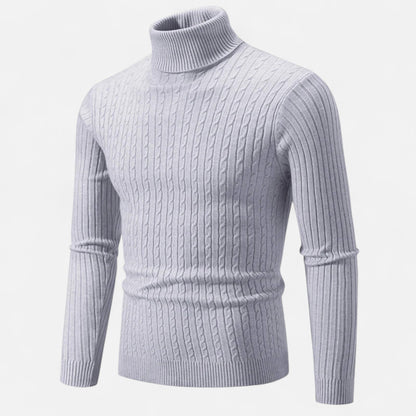 Ancient World | Men's Solid Knit Turtleneck Sweater