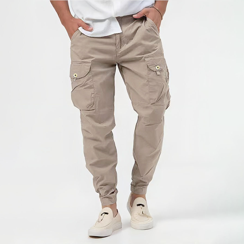 Christopher Mens Lightweight Casual Cargo Pants With Multiple Utility Pockets For Everyday Travel