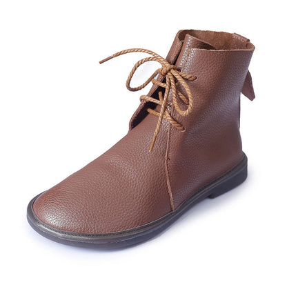 Women's Lace-Up Boots with Classic Design and Everyday Comfort