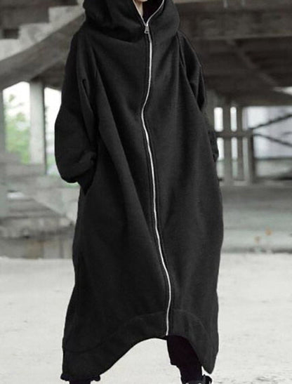 Eloura-Moda | Elegance Universal Long Coat With Hood