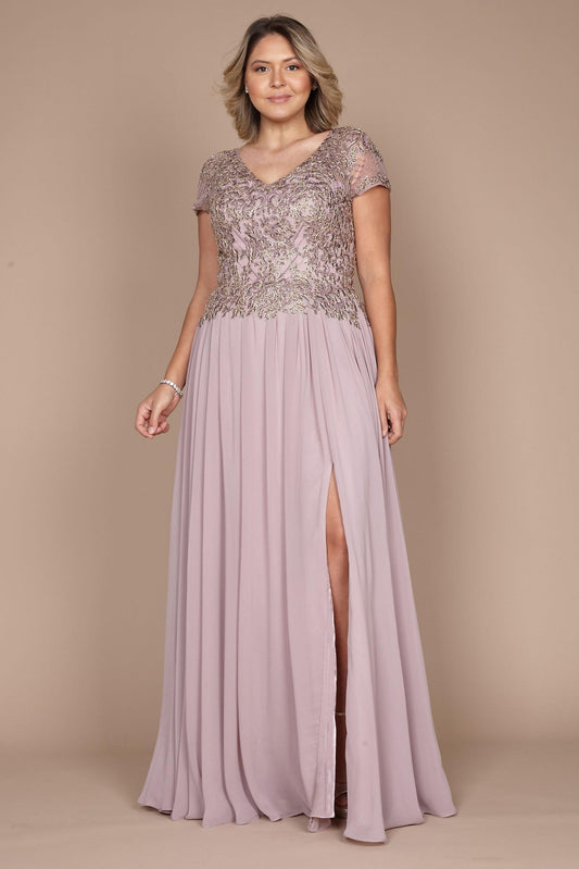 Short Sleeve Formal Mother of The Bride Dress Sale - TrendAura