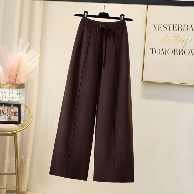 Mieke High Waist Pants For Women Slimming Silhouette Elongates Legs With Fitted Waistband