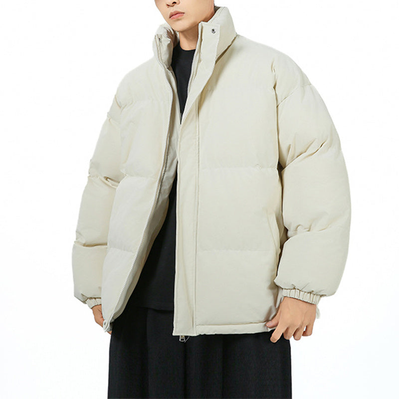 Unisex winter jacket oversized with stand-up collar