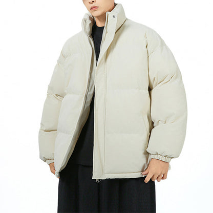 Unisex winter jacket oversized with stand-up collar