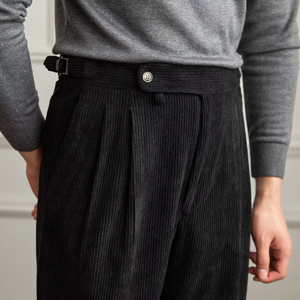 Men's Corduroy Pants With Timeless Style And All Day Comfort Perfect For Work And Weekend Straight Fit