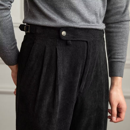 Men's Corduroy Pants With Timeless Style And All Day Comfort Perfect For Work And Weekend Straight Fit