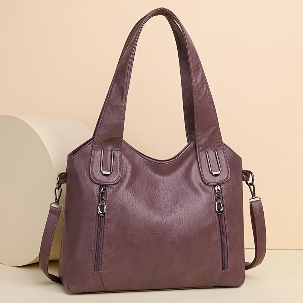 TrendAura Wendy Handbag - All Season Vegan Leather With Structured Design And Dual Handles