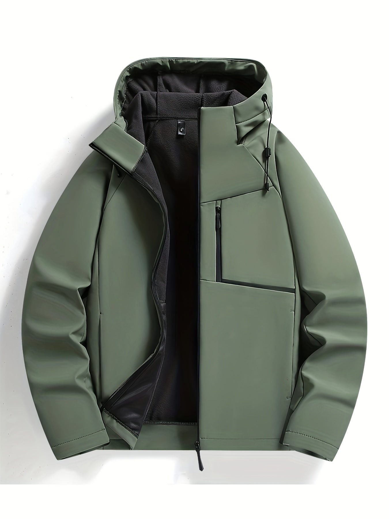 Knox Men’s Hooded Jacket With Adjustable Hood Zip Up For Everyday Comfort And Style