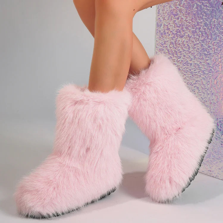 Velmora | Women’s Warm Ankle Slip-On Boots