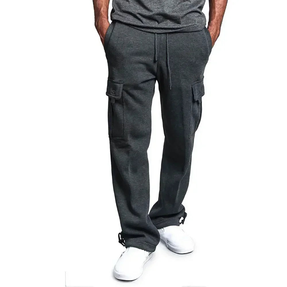 Ultimate Comfort Fleece Cargo Sweatpants for Men