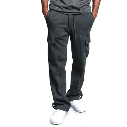 Ultimate Comfort Fleece Cargo Sweatpants for Men
