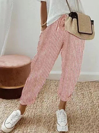 Multicolor Printed Casual Pants Kelly For Women Vibrant All Day Comfort And Style