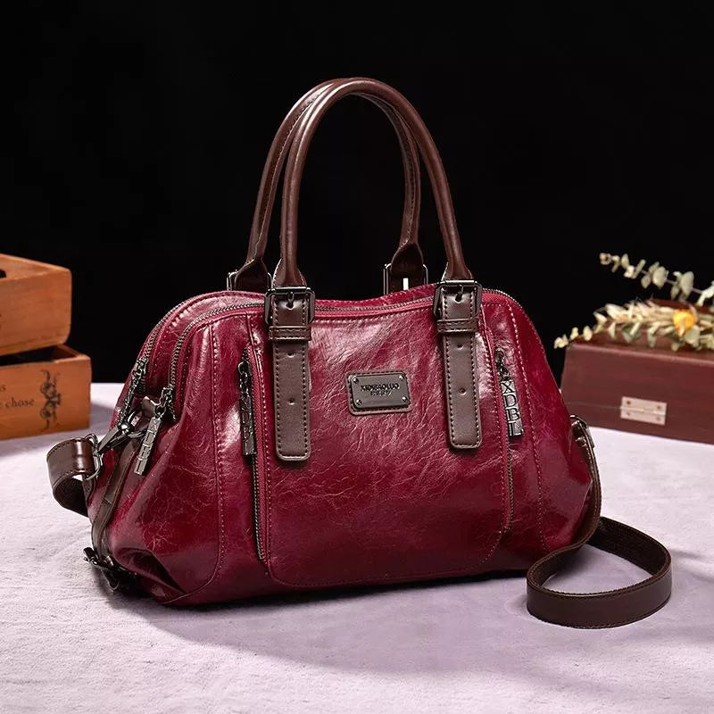 MOONA Luxury PU Leather Crossbody Shoulder Bag For Women Elegant Everyday Essential