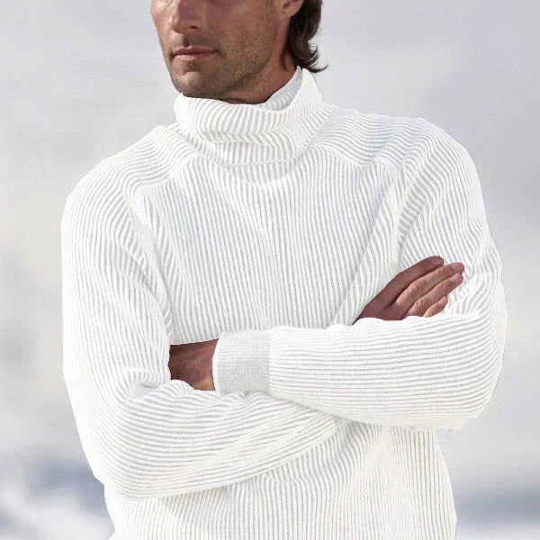 Elegant cashmere turtleneck sweater for men