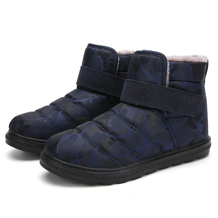 Novina Men's Winter Snow Boots With Plush Lining Cushioned EVA Sole Casual Outdoor Comfort