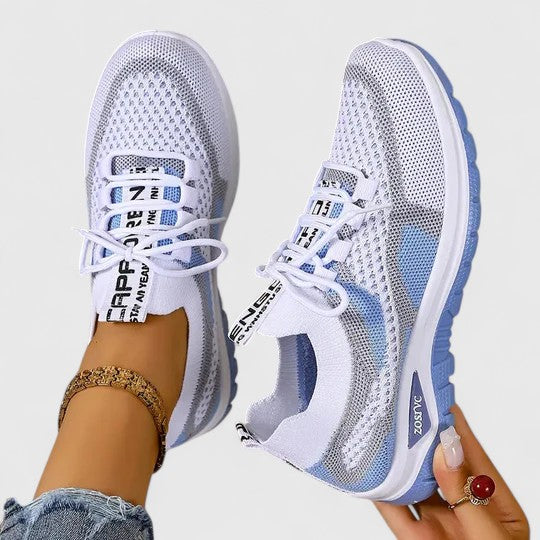 Koralyn Womens Four Season Mesh Sneakers Breathable Air Mesh Upper Lightweight All Day Comfort