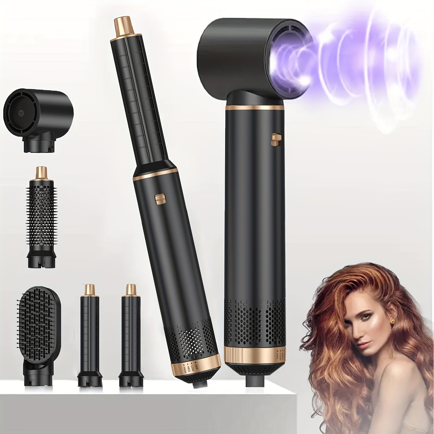 OKWRAP GlamWrap™ 5-in-1 Hair Styler – Drying, Curling & Straightening Tool - TrendAura