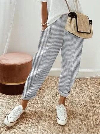 Multicolor Printed Casual Pants Kelly For Women Vibrant All Day Comfort And Style