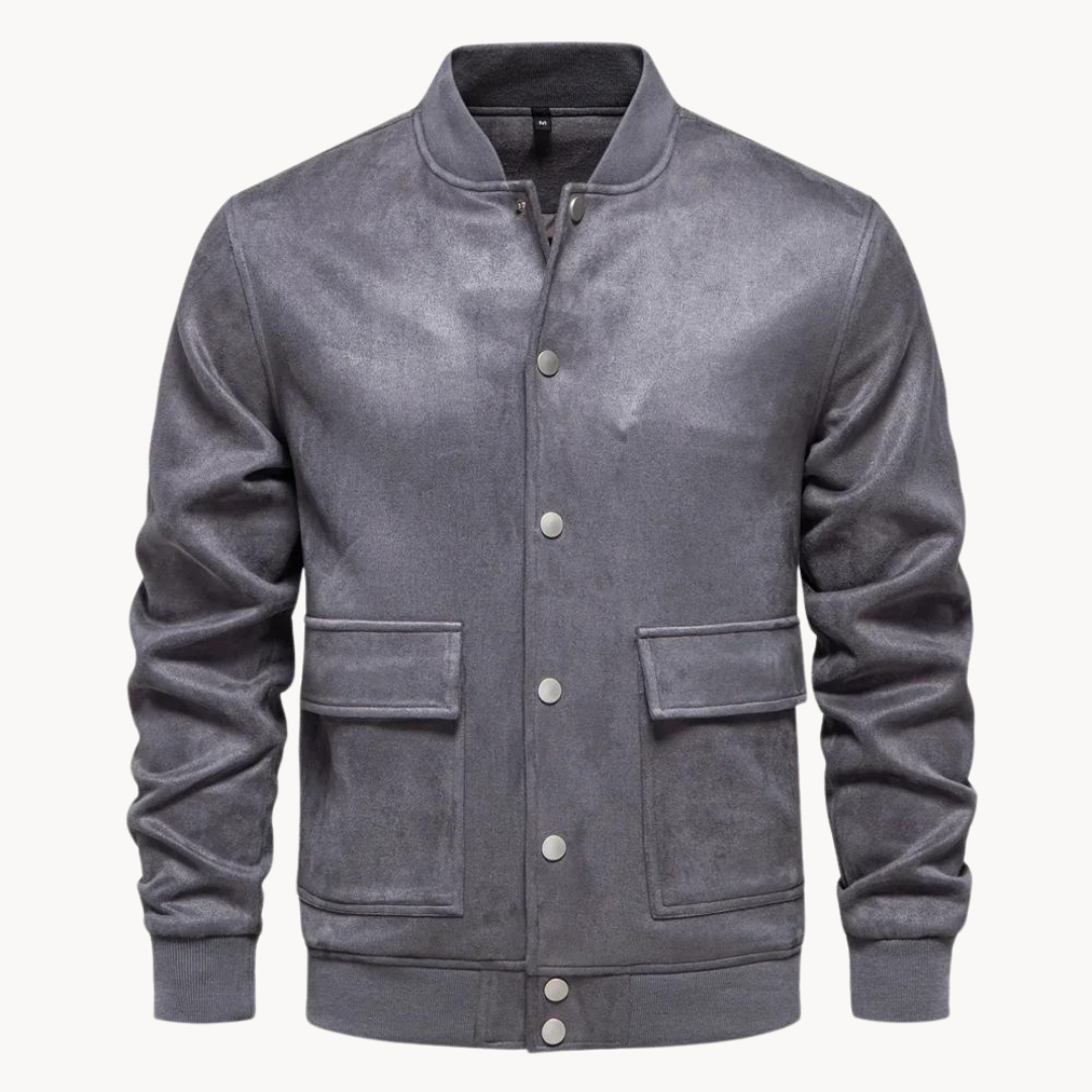 Baldo | Suede Bomber Jacket for Men