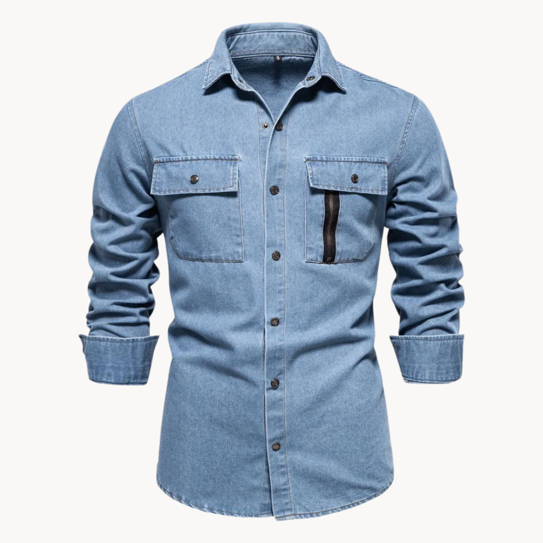 Bay | Jeans shirt with a loose fit