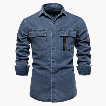 Bay | Jeans shirt with a loose fit
