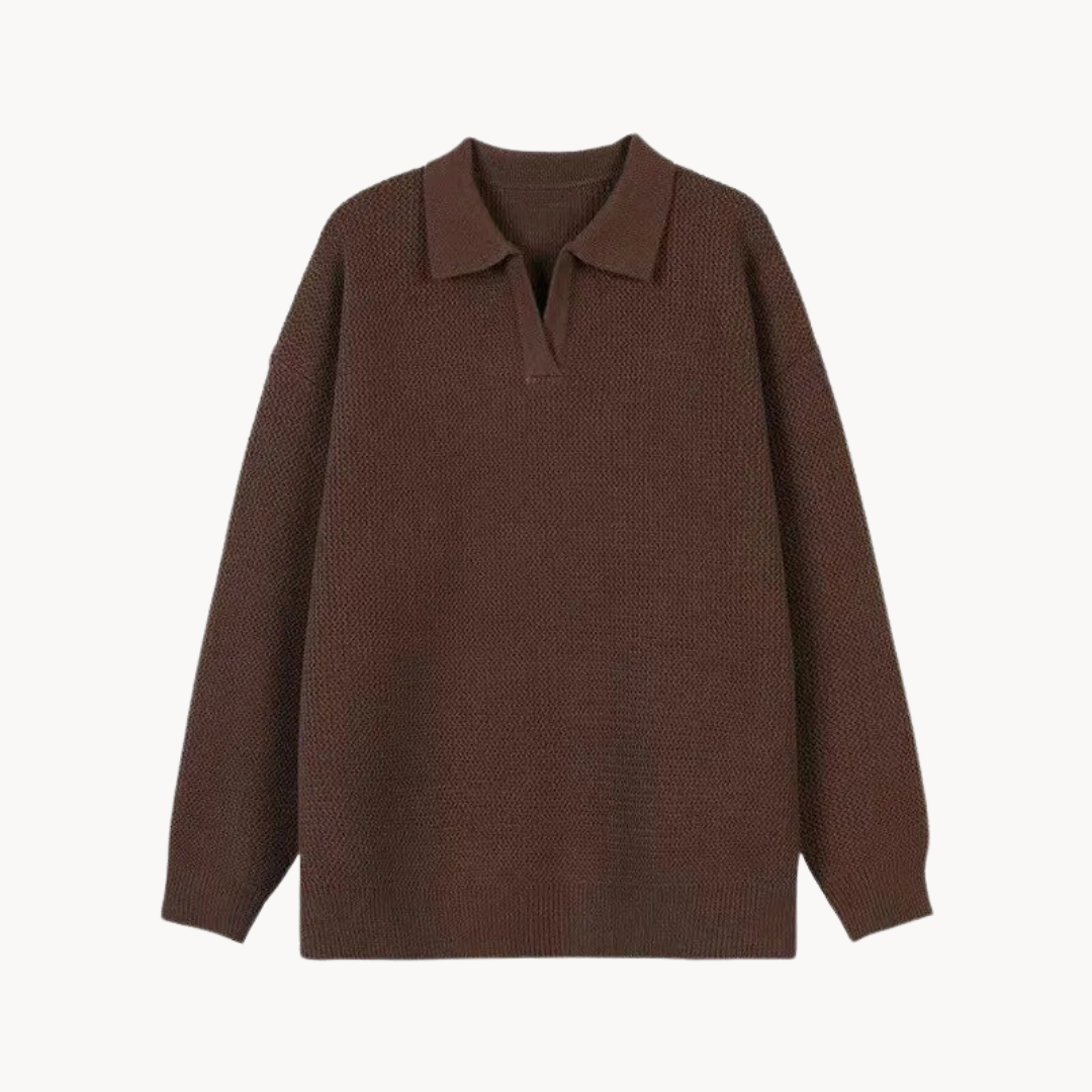 Sander | Elegant polo sweater