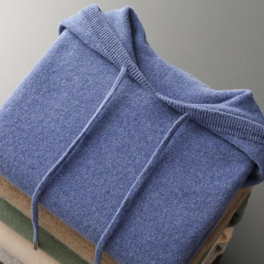 TrendAura | merino knit hooded sweater