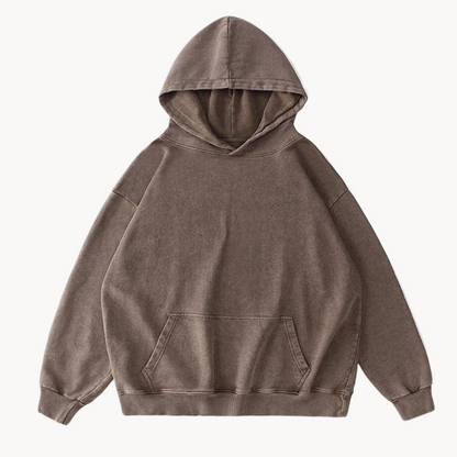 Karel Cotton Hoodie Heritage Fleece Ultimate Softness Vintage Wash Finish For Everyday Style