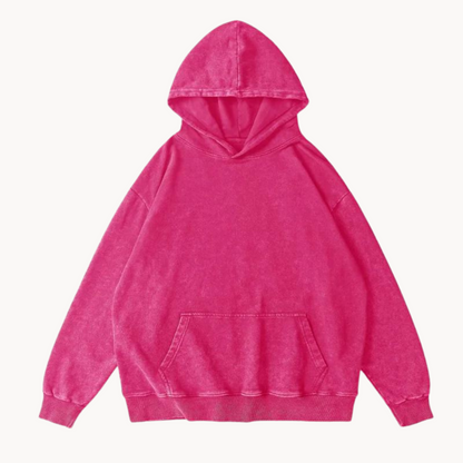 Karel Cotton Hoodie Heritage Fleece Ultimate Softness Vintage Wash Finish For Everyday Style