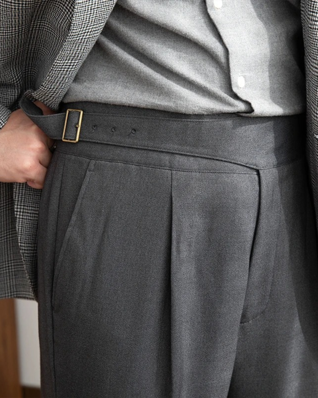 Matteo Tailored Fit Pants For Men Elegant Slim Straight Leg Refined Silhouette Premium Italian Craftsmanship