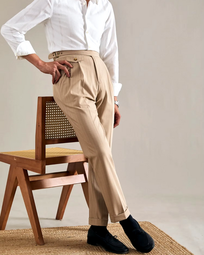 Leonardo Chino Pants Italian Style for Men Premium Tailored Fit All Day Comfort Everyday