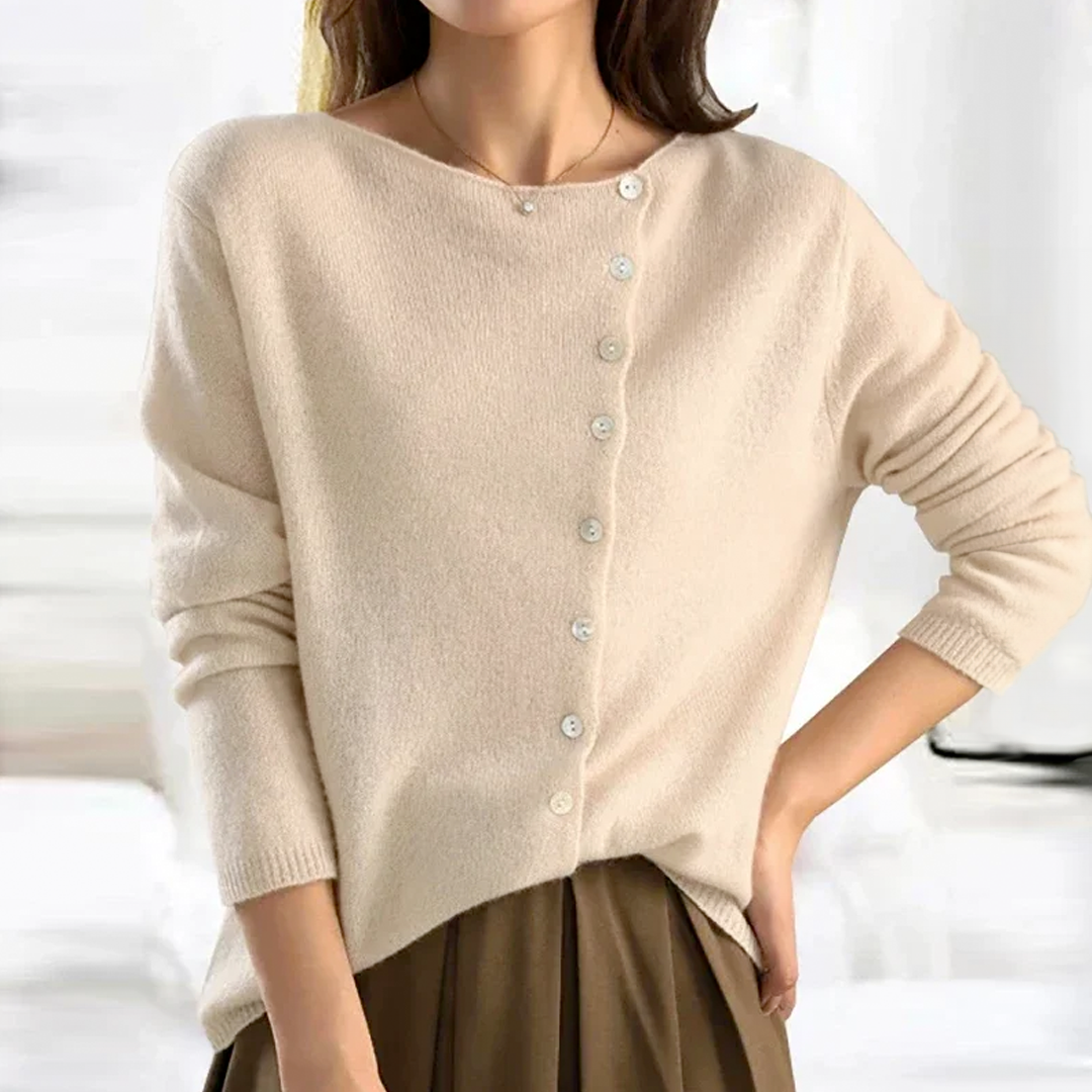 Isabella Knitted Wool Cardigan For Women Elegant Warmth And Cozy Style For Cold Weather