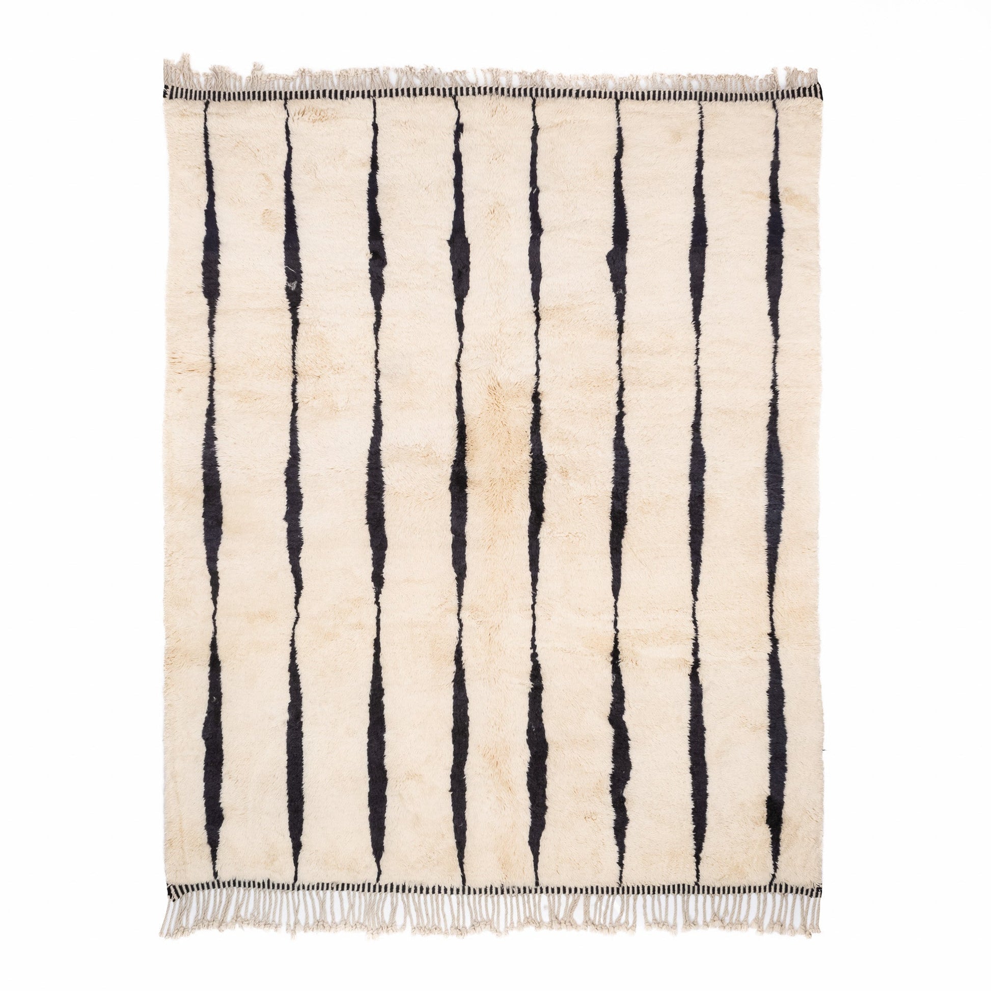 Elegant Rhythm - Luxury Shag Moroccan Rug - TrendAura